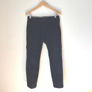 Express Mens Slim Fit Chinos Pants Navy Blue Size 30x30 Flat Front Casual